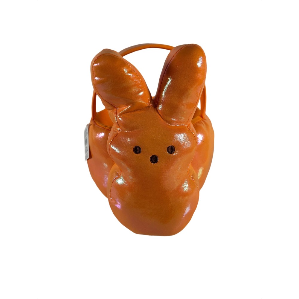 Soft Filled Peeps Shiny Orange Bunny Easter Basket 12" Bluetooth Speaker Plush